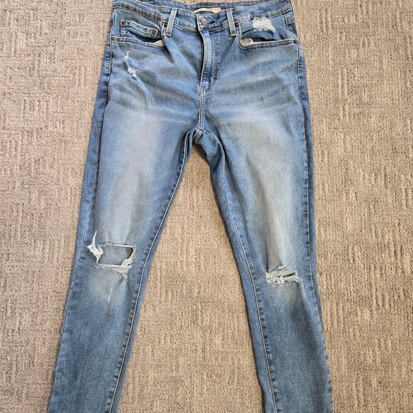 Levi Hi Rise Skinny Jean 33x30 Womens - Picture 1 of 3